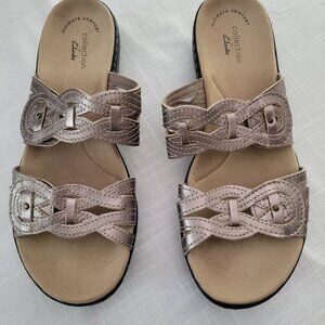 Clarks Platinum Sandals